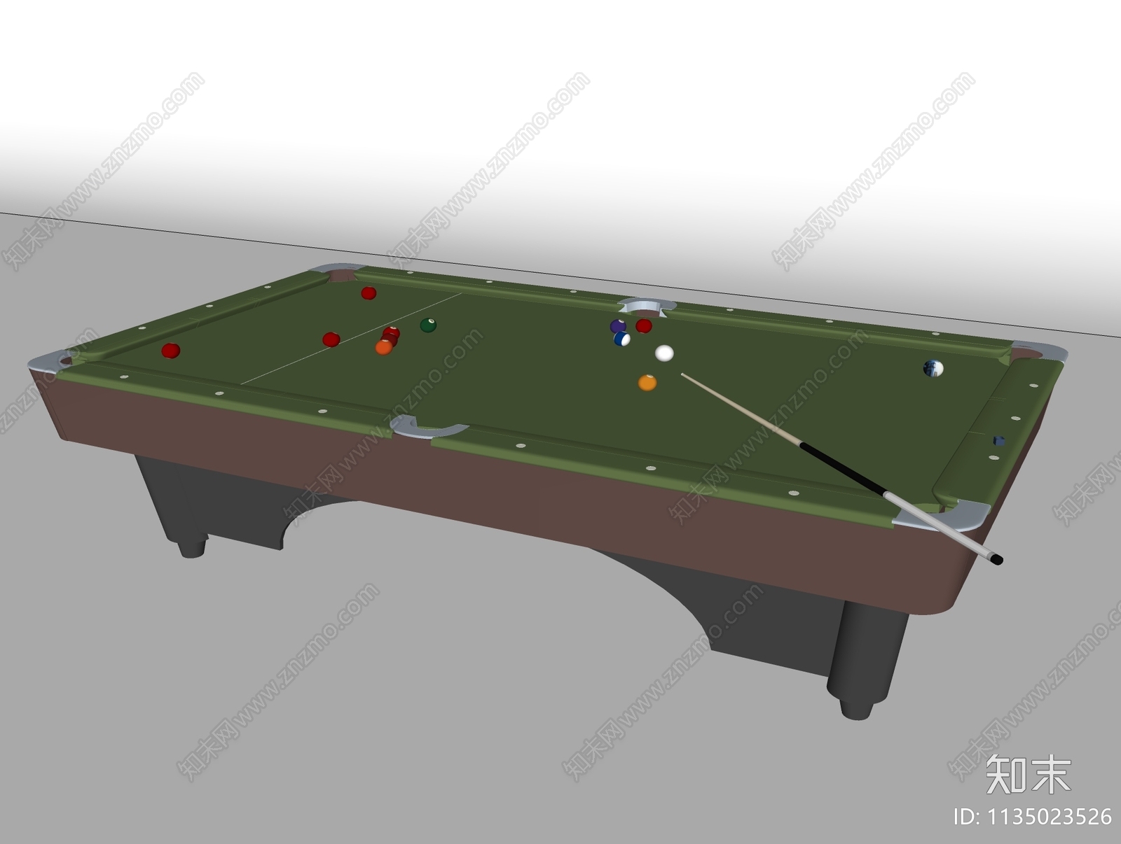 桌球台SU模型下载【ID:1135023526】