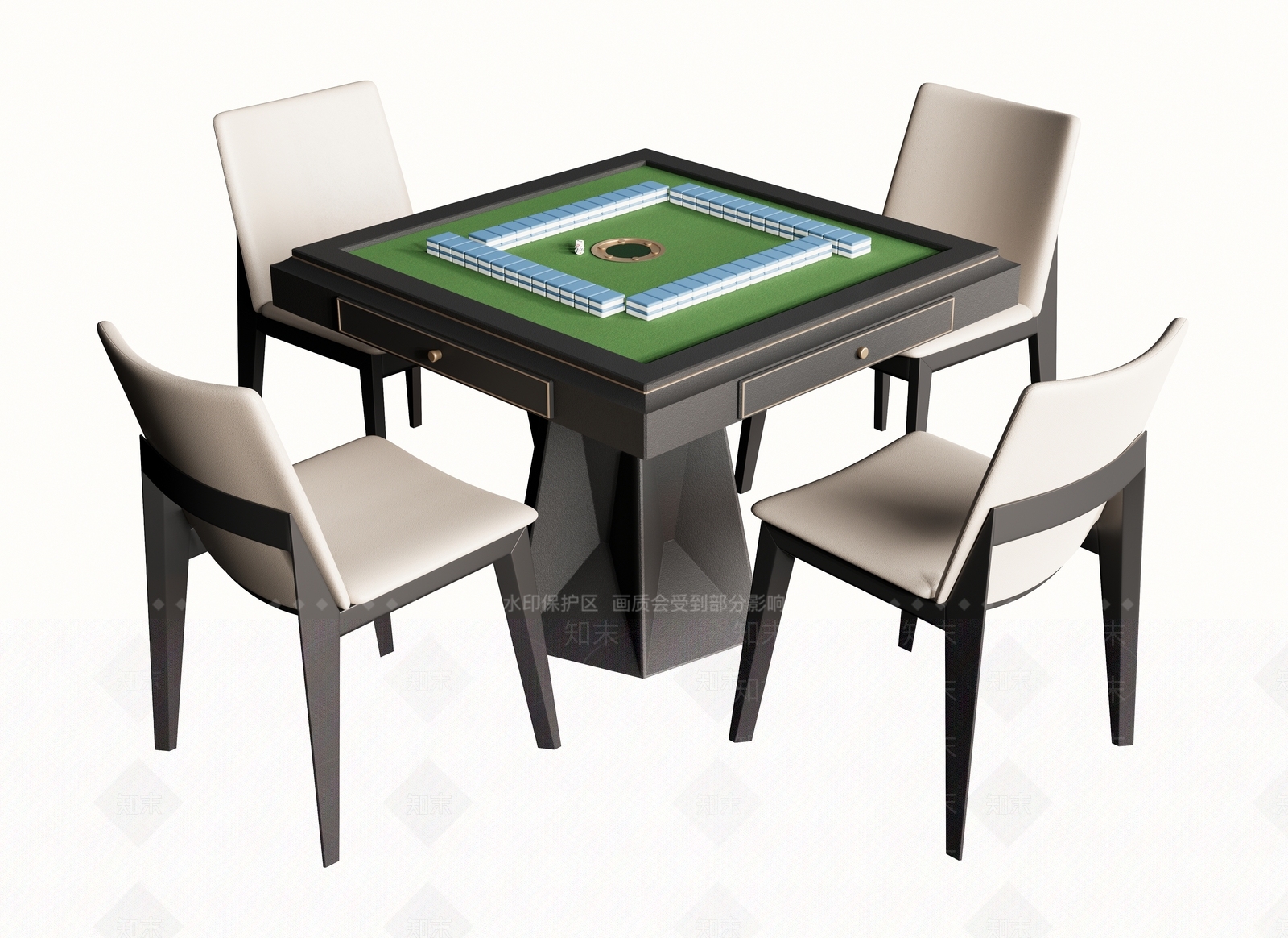 棋牌桌SU模型下载【ID:1135033834】