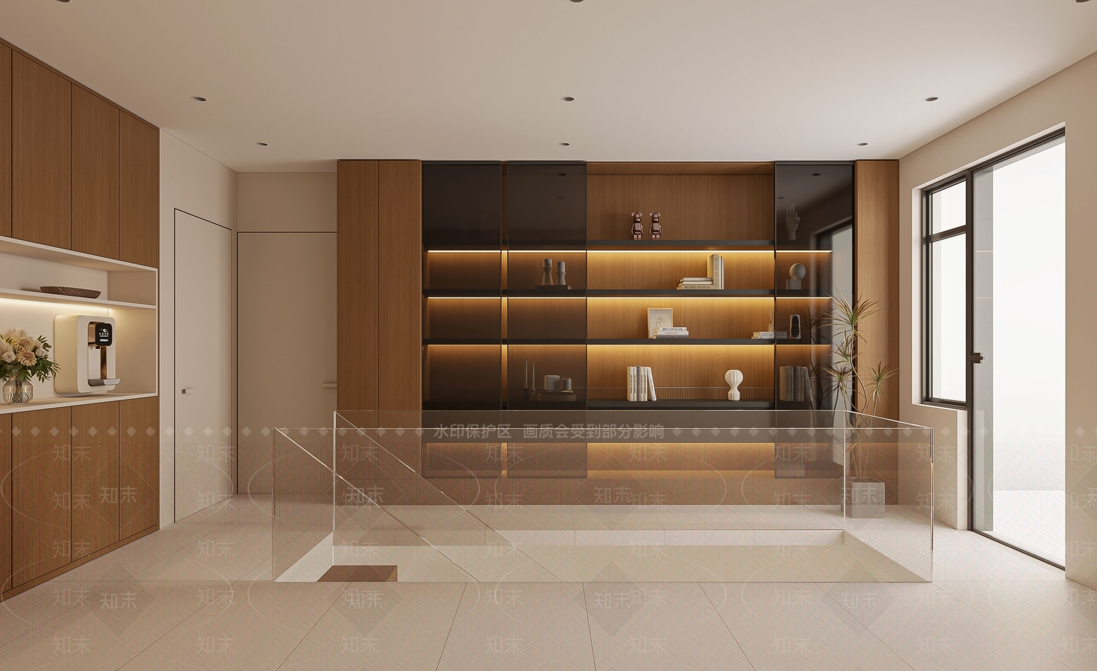 现代楼梯间3D模型下载【ID:1135040420】