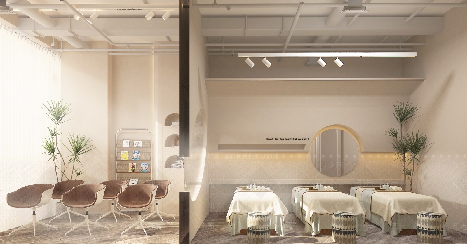 侘寂美容SPA店3D模型下载【ID:1135042489】