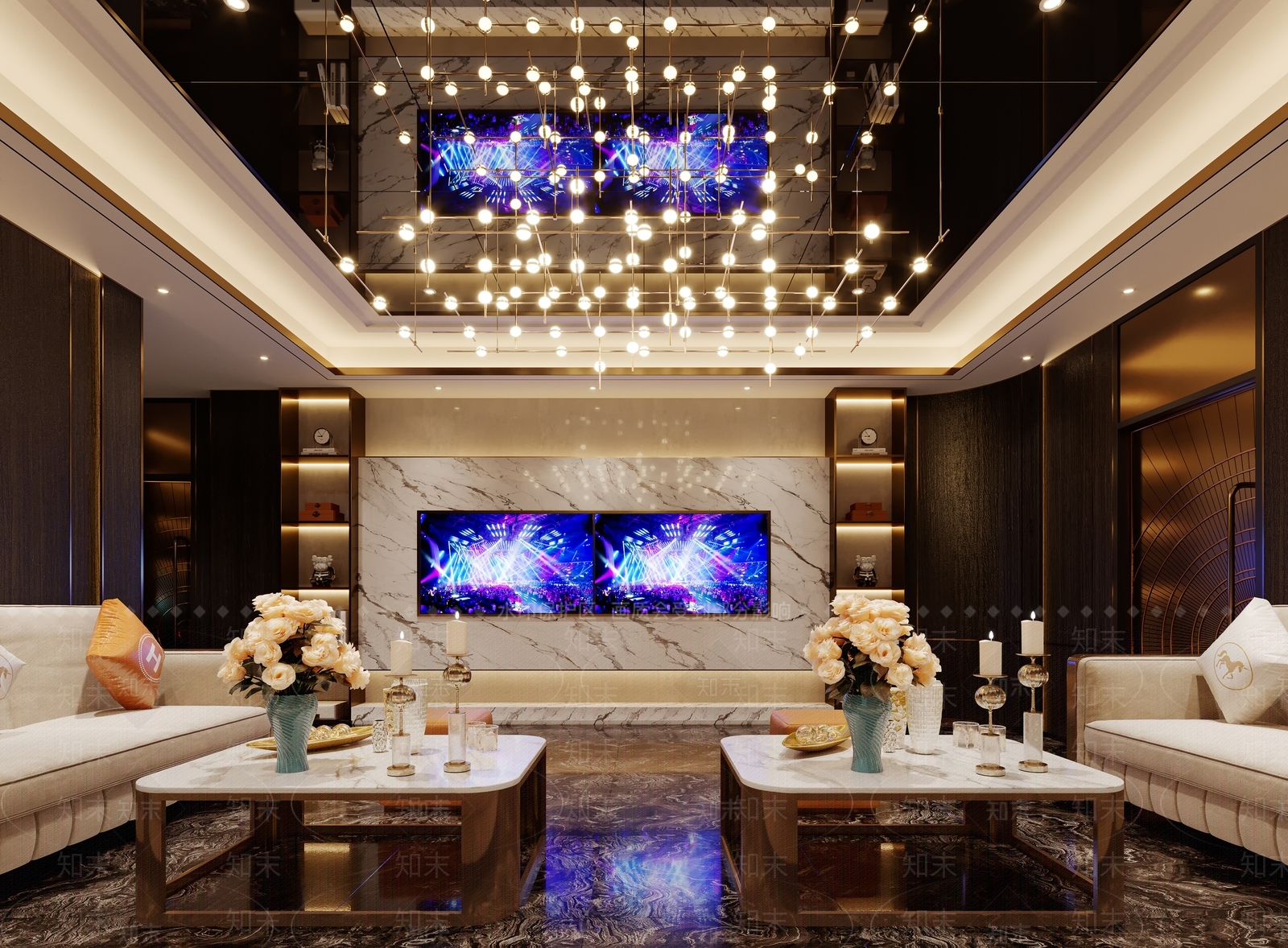 现代商务KTV小包间3D模型下载【ID:1135046640】