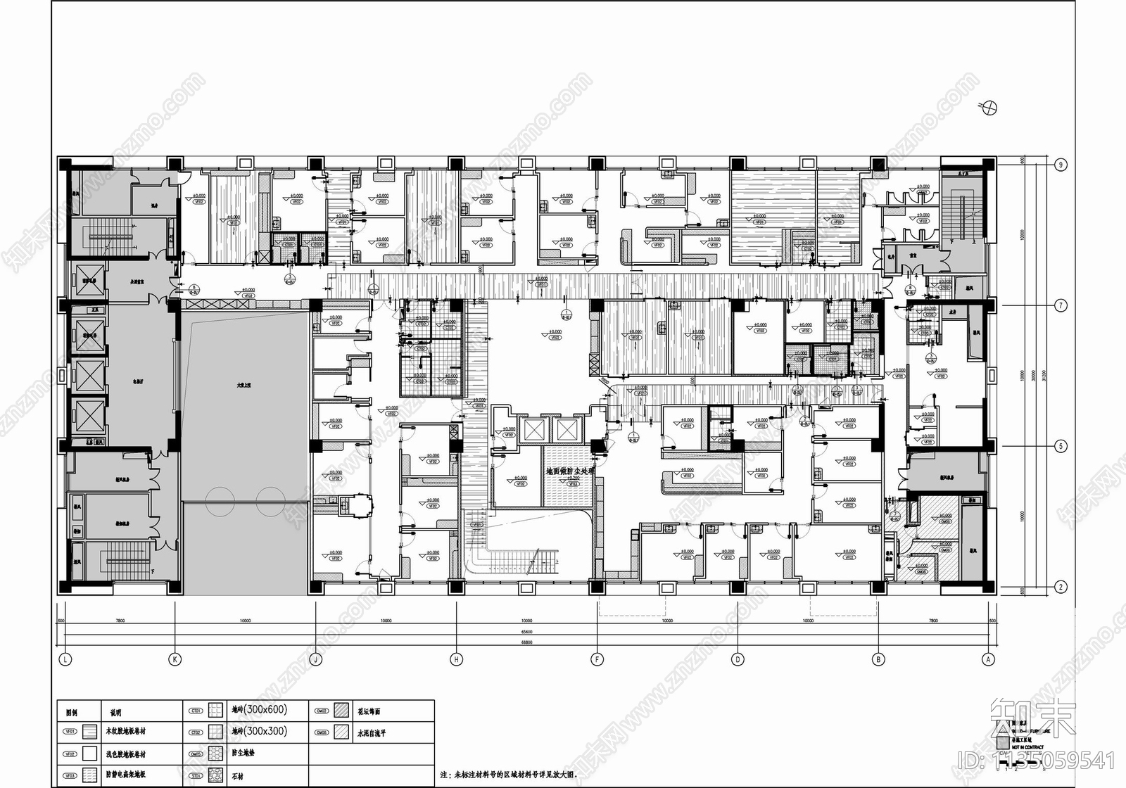 医院门诊部室内cad施工图下载【ID:1135059541】