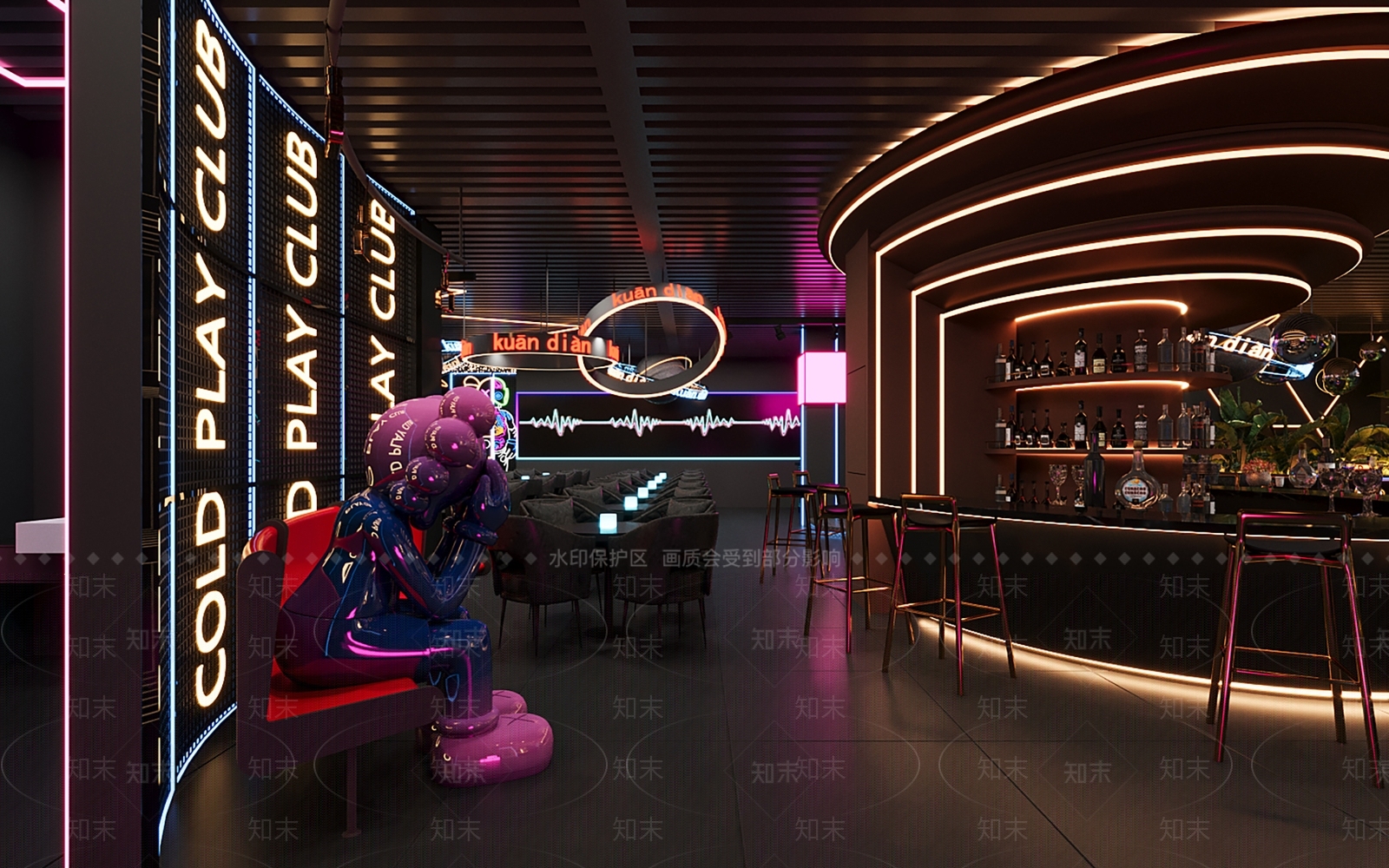 现代音乐酒吧3D模型下载【ID:1135066027】
