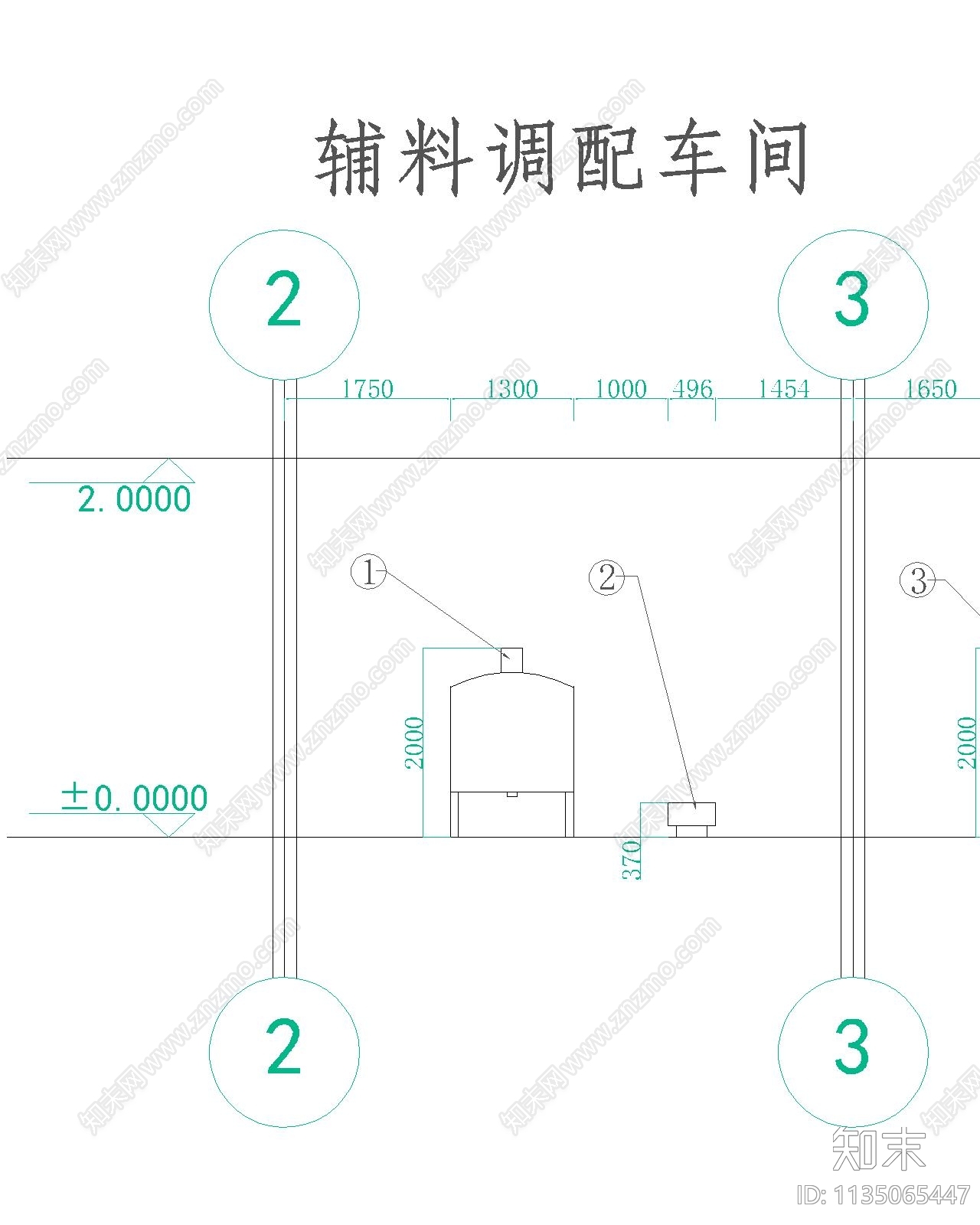 豆奶加工车间立面图cad施工图下载【ID:1135065447】
