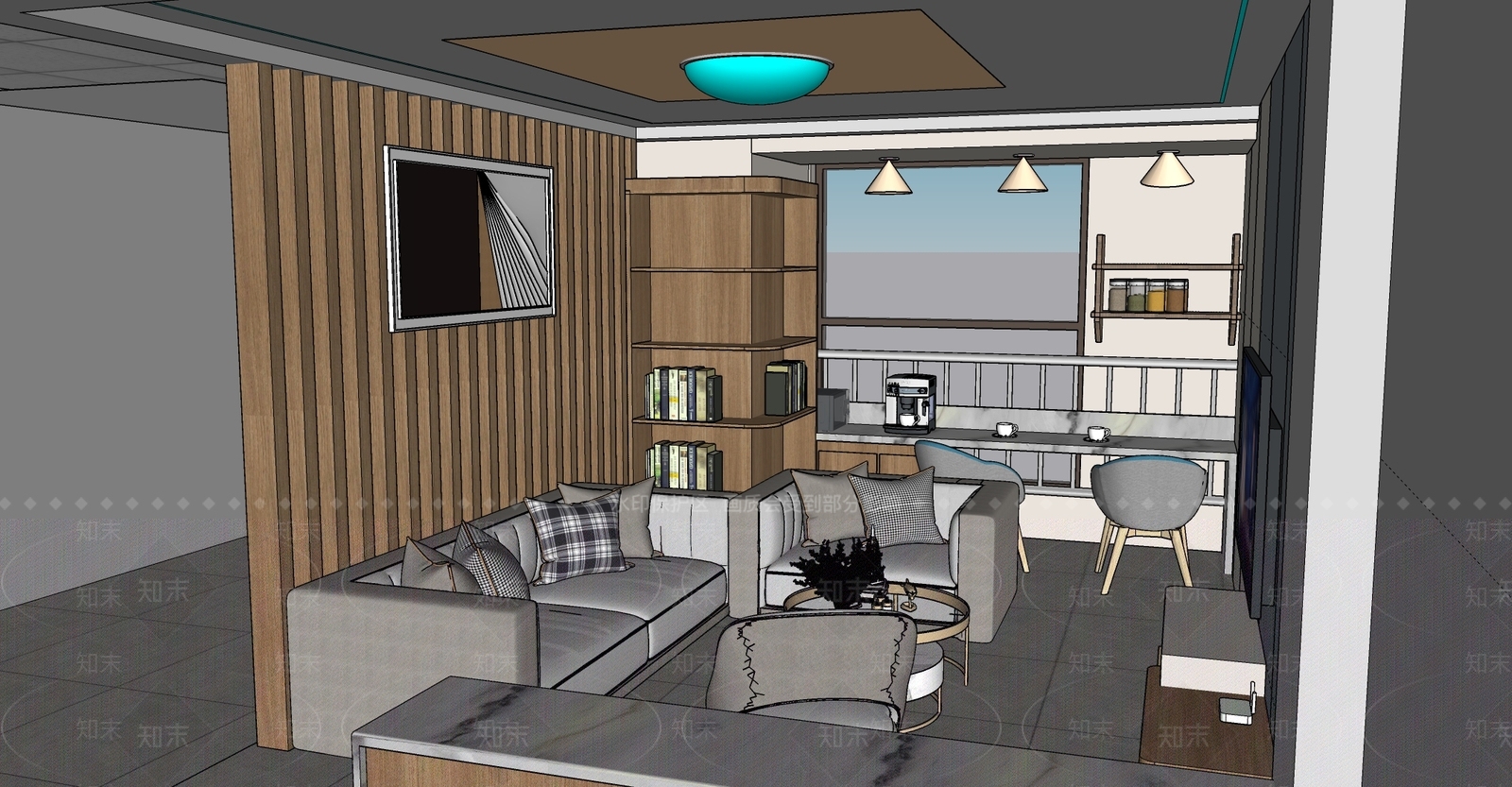 现代VIP接待休息区SU模型下载【ID:1135074524】