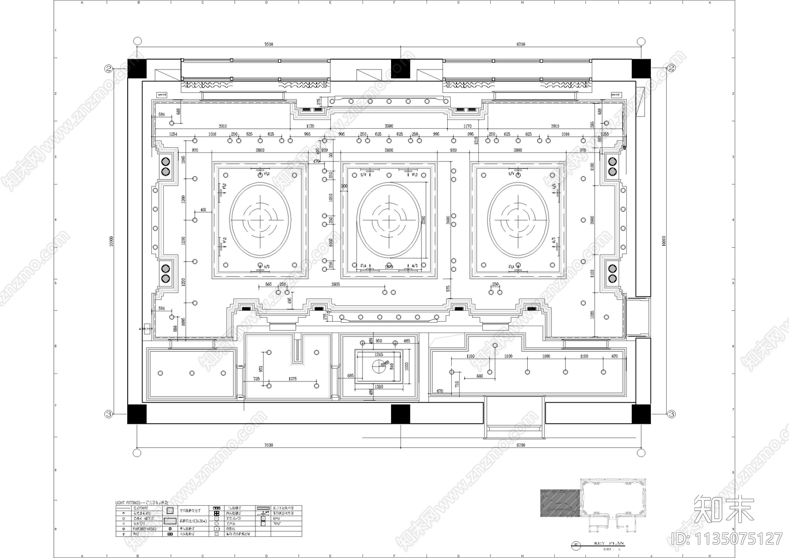 新古典豪华接待室cad施工图下载【ID:1135075127】