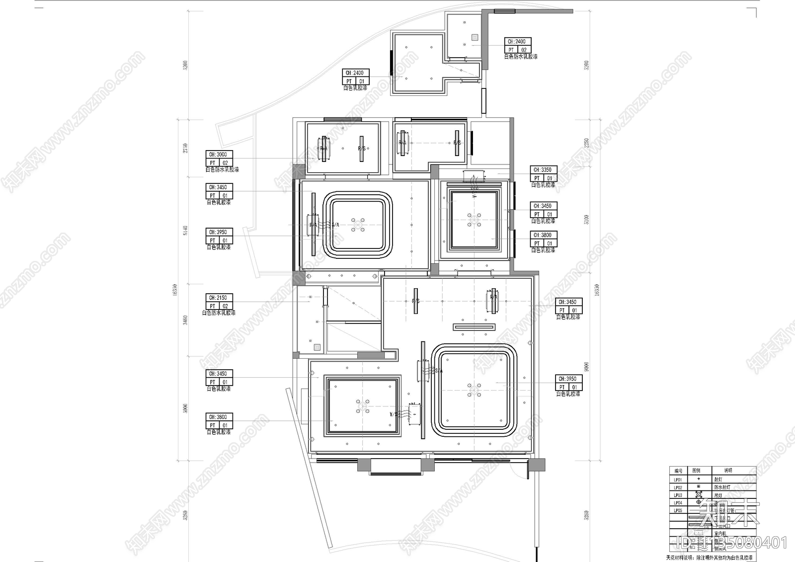 紫云阁别墅cad施工图下载【ID:1135080401】