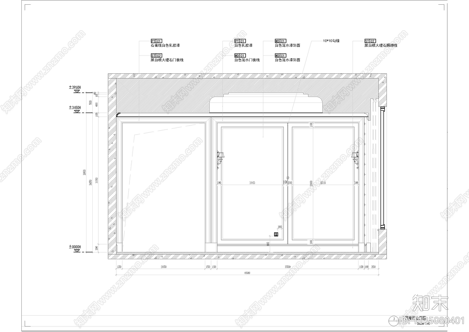 紫云阁别墅cad施工图下载【ID:1135080401】