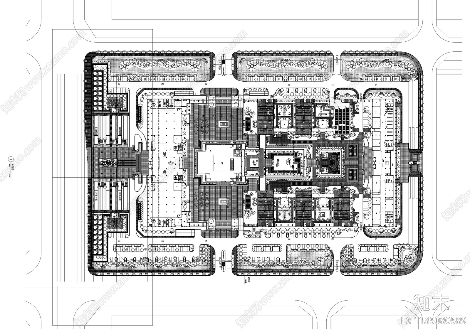 沣东园林工程景观cad施工图下载【ID:1135080589】