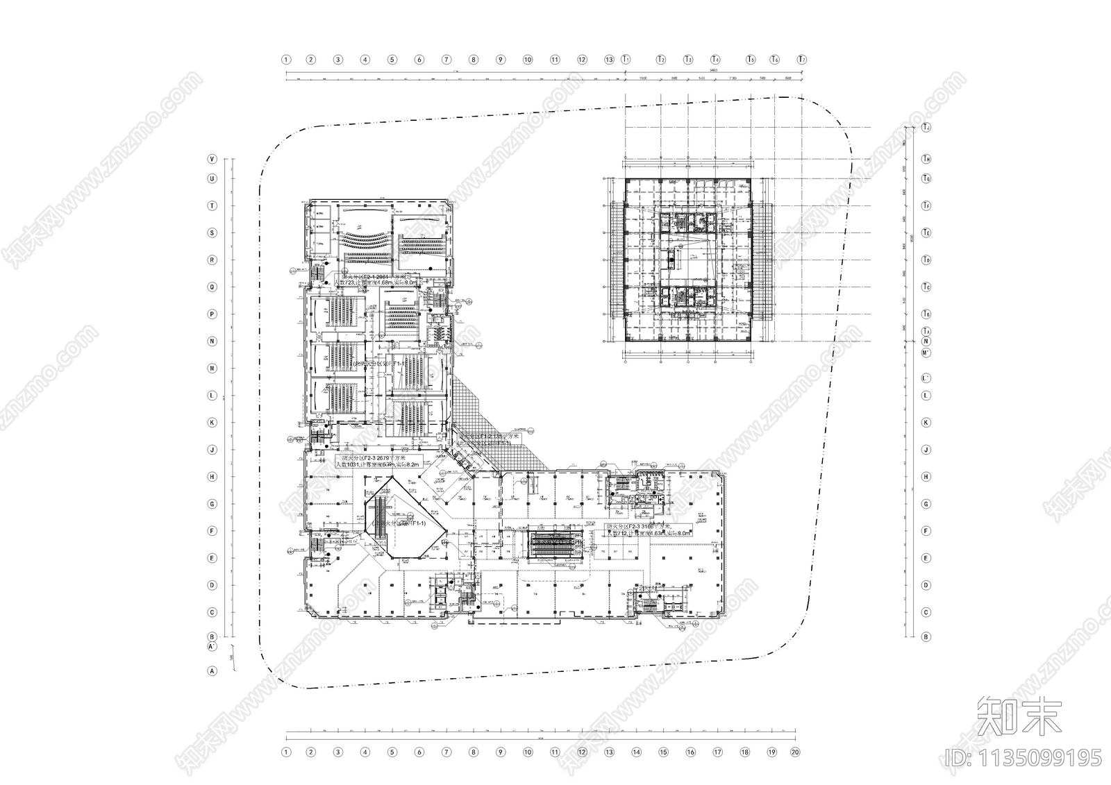 山海莘庄龙之梦购物中心cad施工图下载【ID:1135099195】