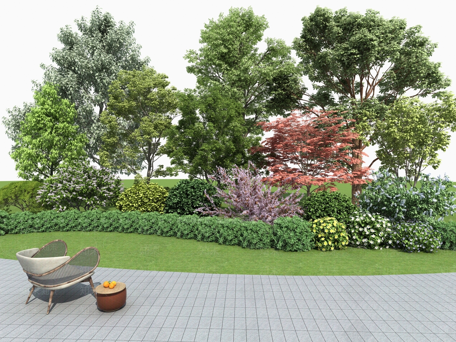 花坛3D模型下载【ID:1135102900】