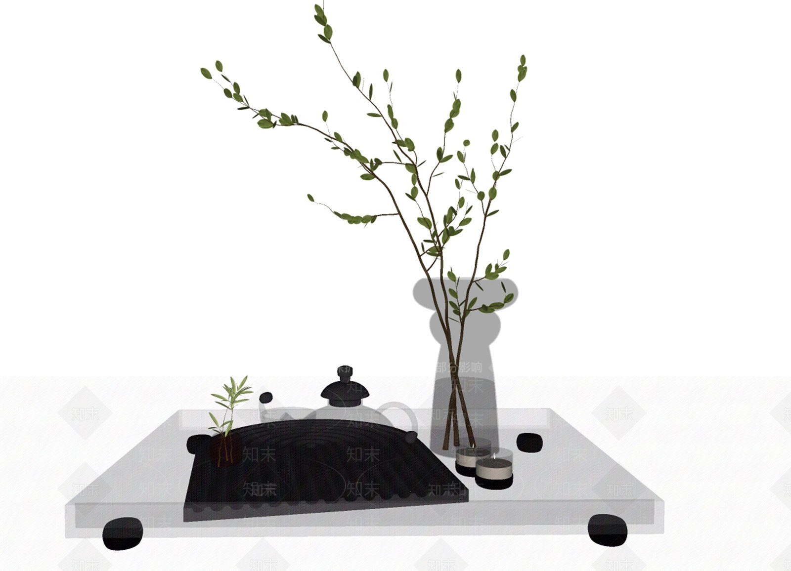 茶具SU模型下载【ID:1135104777】