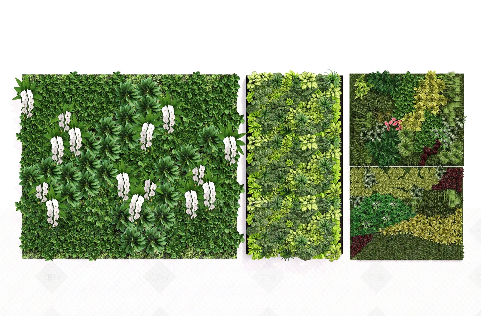 装饰植物墙SU模型下载【ID:1135106218】