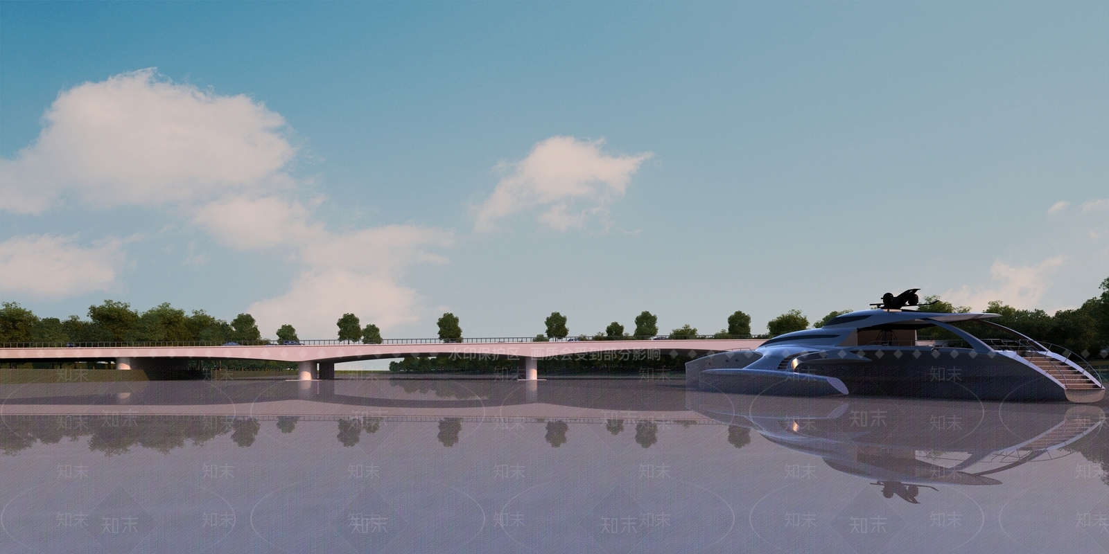 现代桥梁3D模型下载【ID:1135119296】
