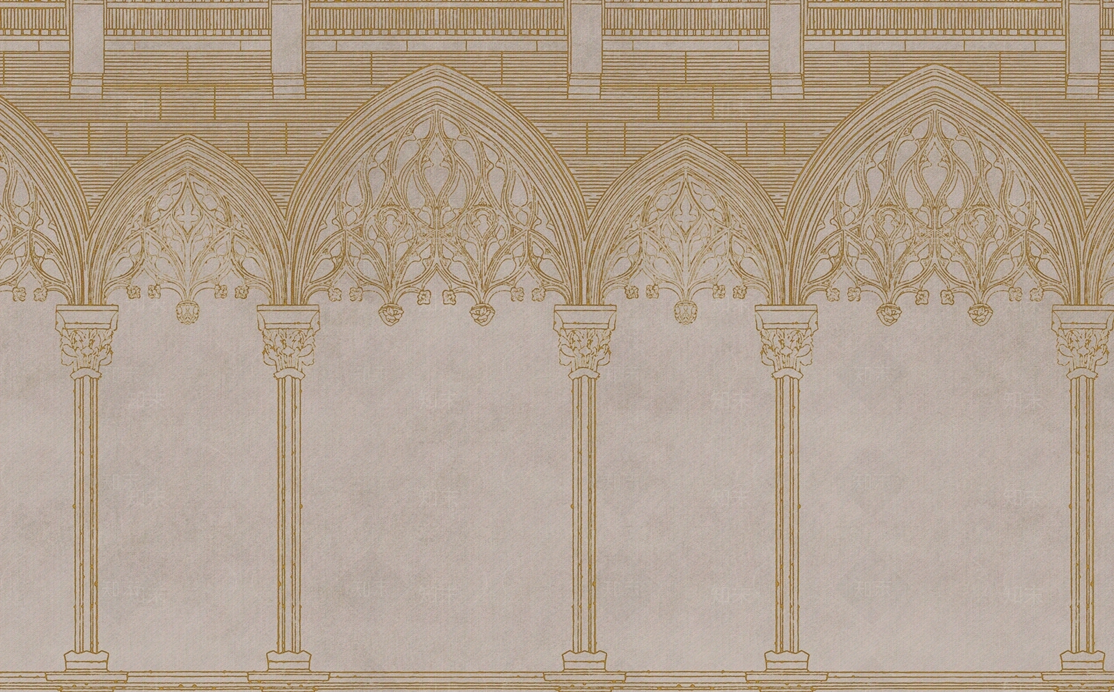 欧式拱门壁纸贴图下载【ID:1135139748】