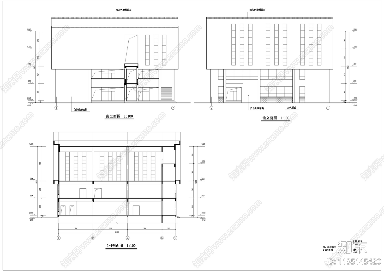 学生食堂及体育馆建筑cad施工图下载【ID:1135145420】