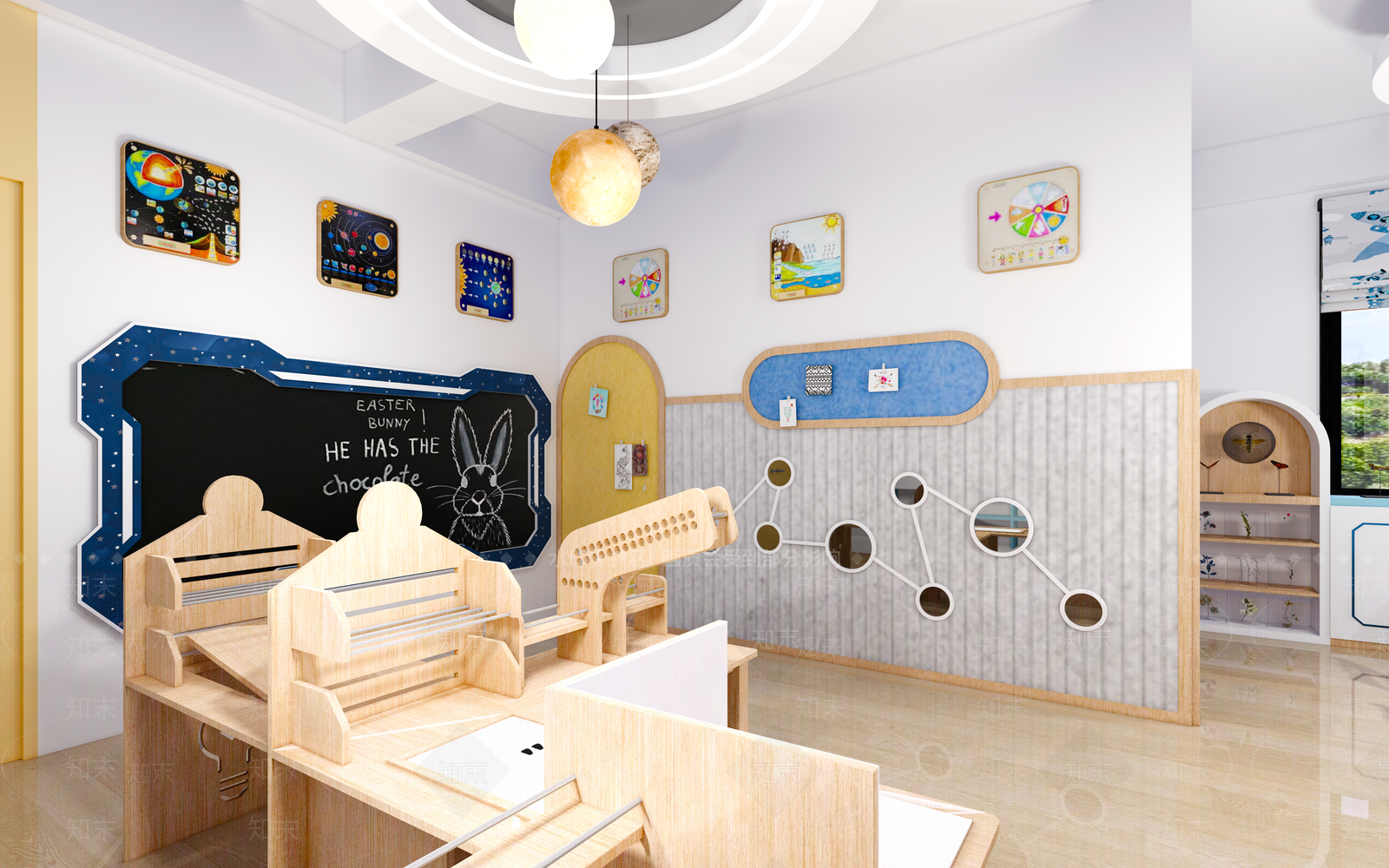 现代幼儿园科学科技室SU模型下载【ID:1135147121】