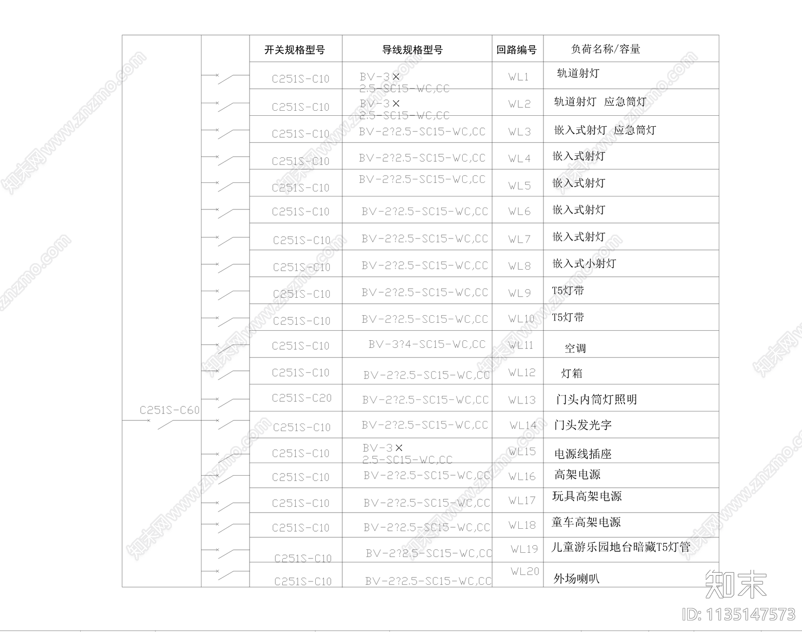 全套母婴店施工图下载【ID:1135147573】