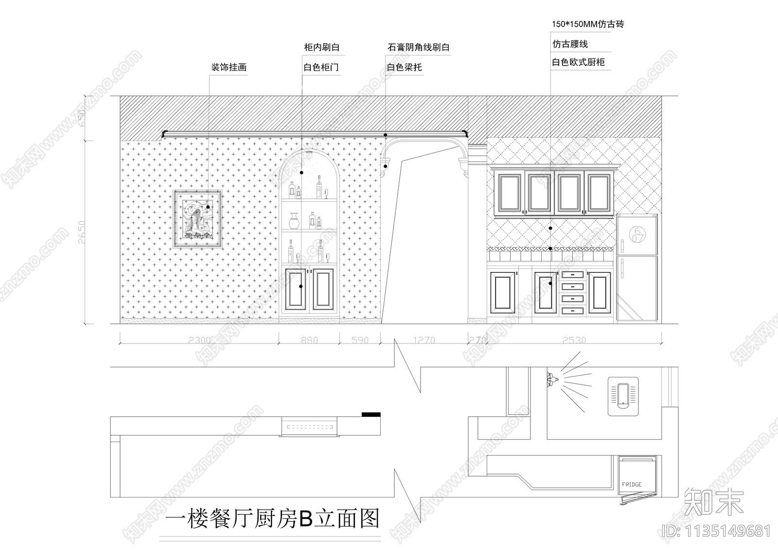 欧式三层别墅装修cad施工图下载【ID:1135149681】