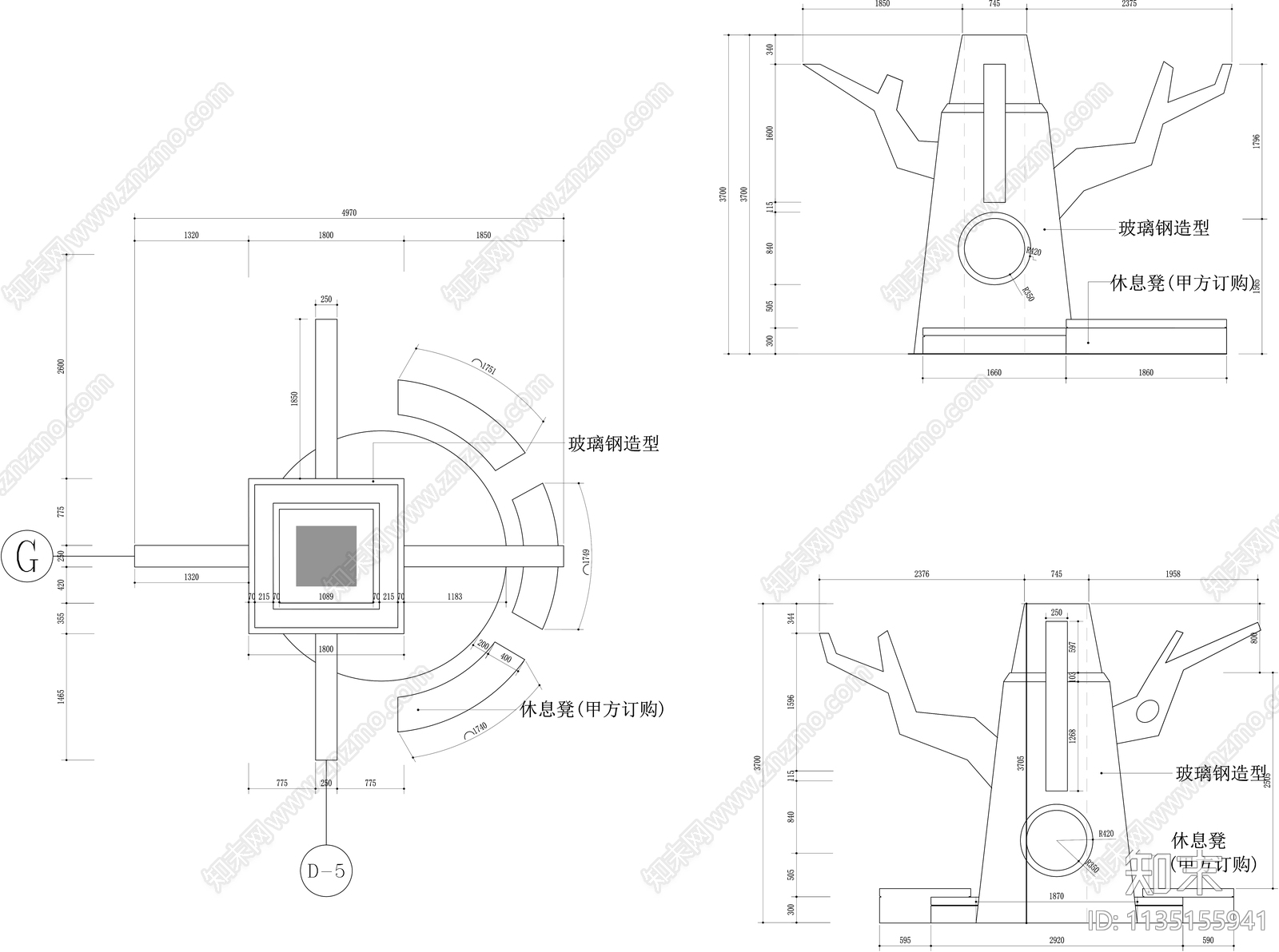 儿童游乐亲子区小品施工图下载【ID:1135155941】