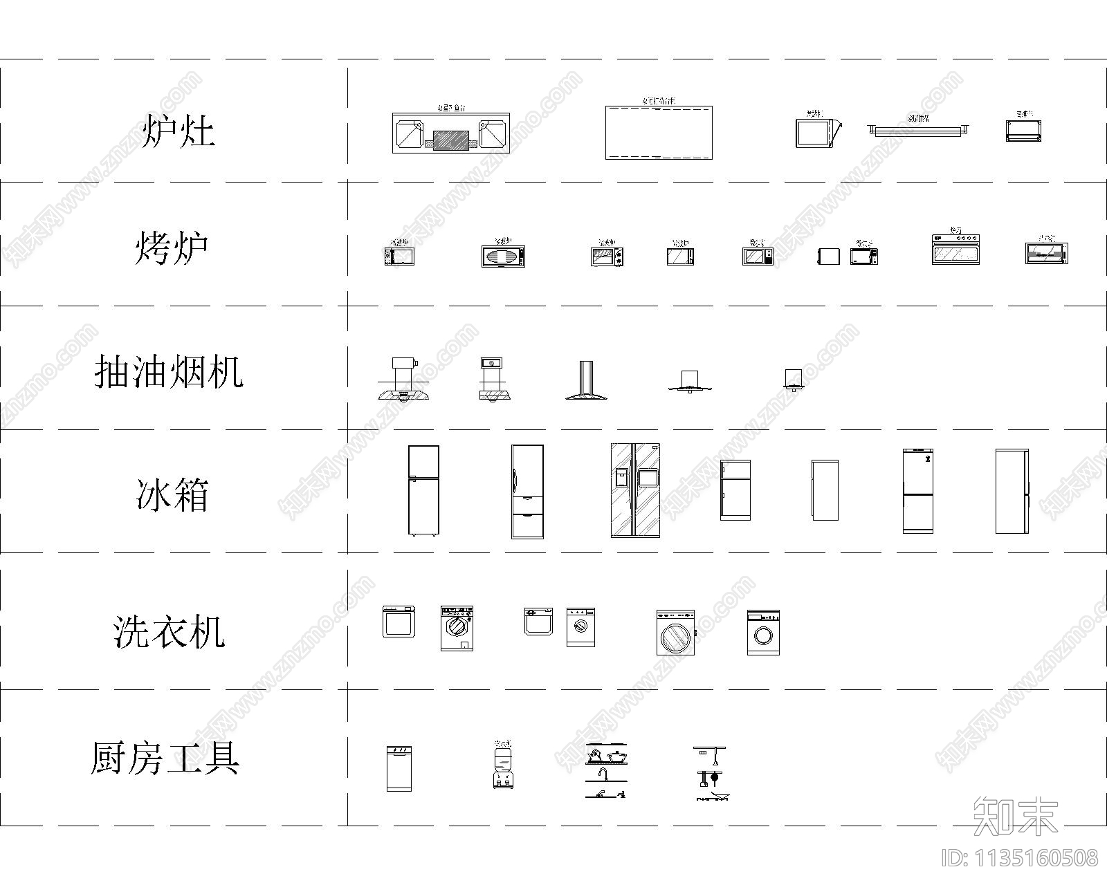 卫浴及盆栽cad施工图下载【ID:1135160508】