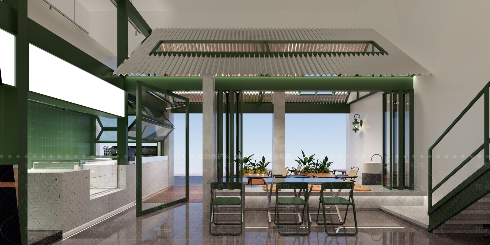 现代奶茶店3D模型下载【ID:1135161304】