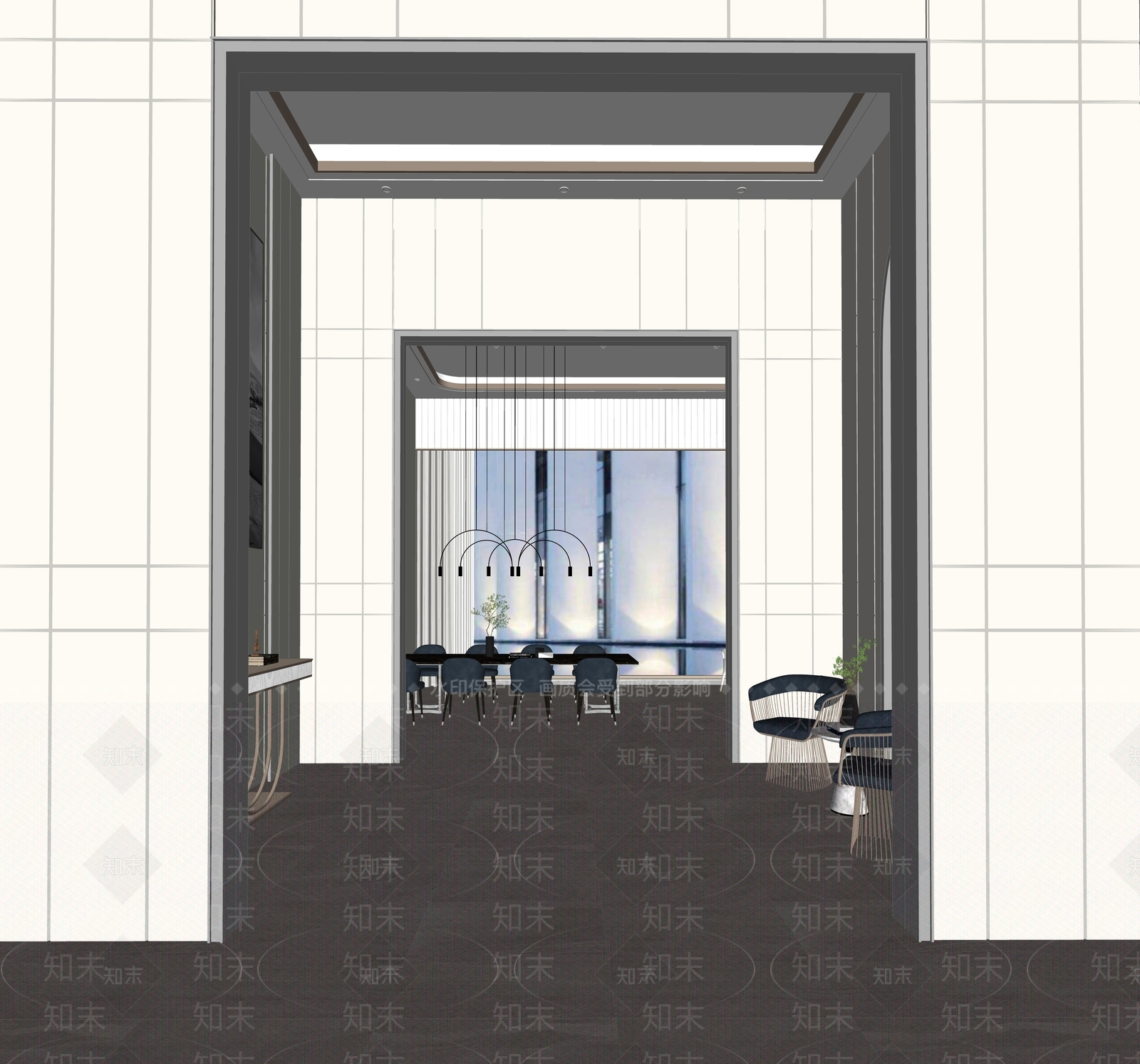 现代休息区SU模型下载【ID:1135169682】
