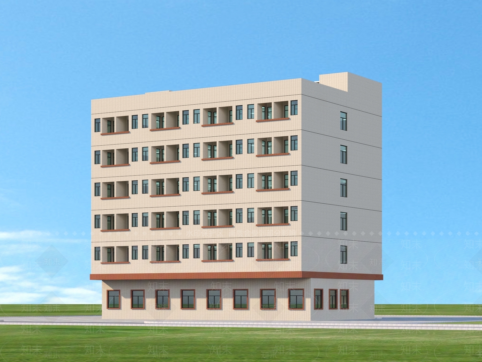 现代工业厂房3D模型下载【ID:1135176074】