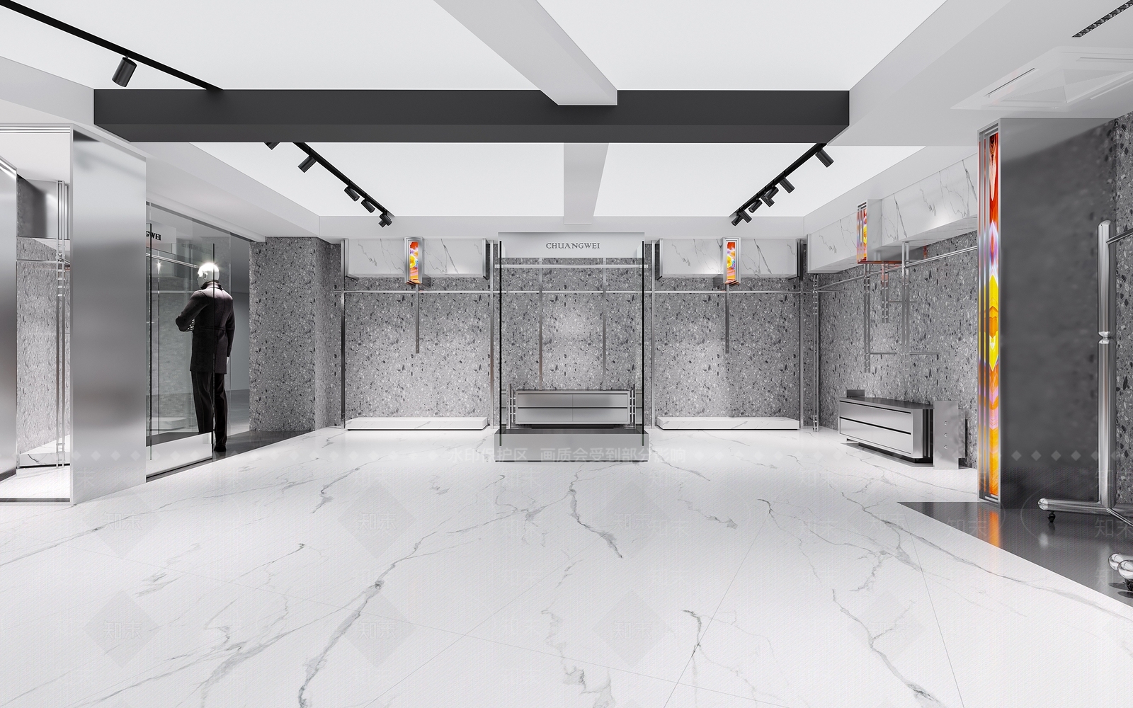 现代服装店3D模型下载【ID:1135188559】