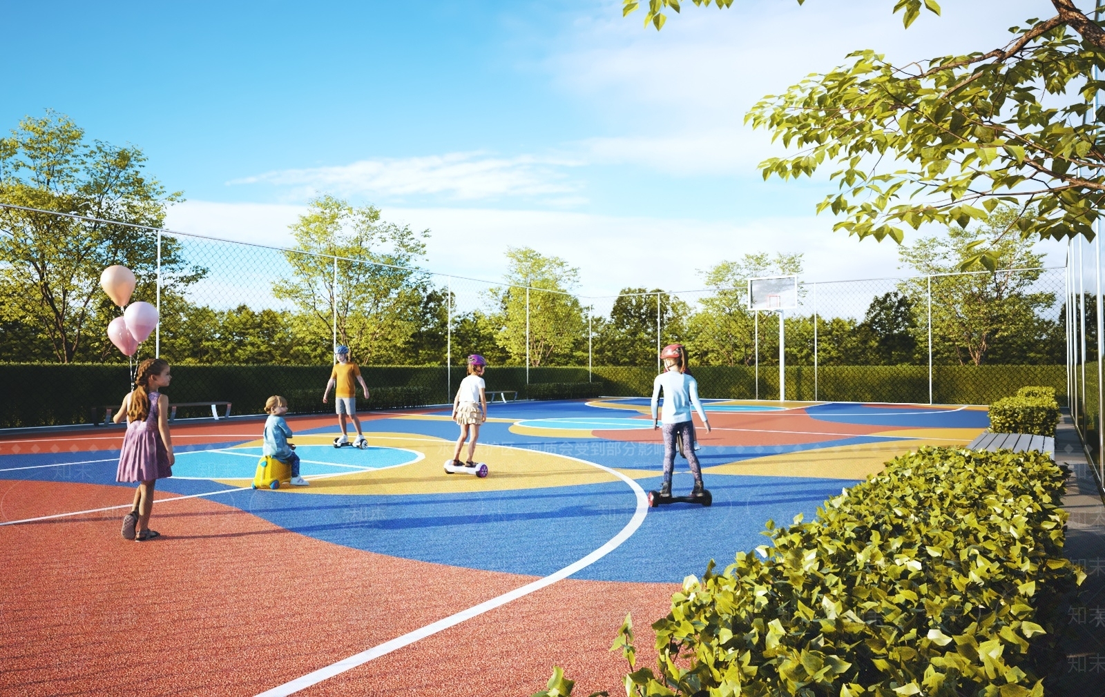 现代运动场地3D模型下载【ID:1135192236】