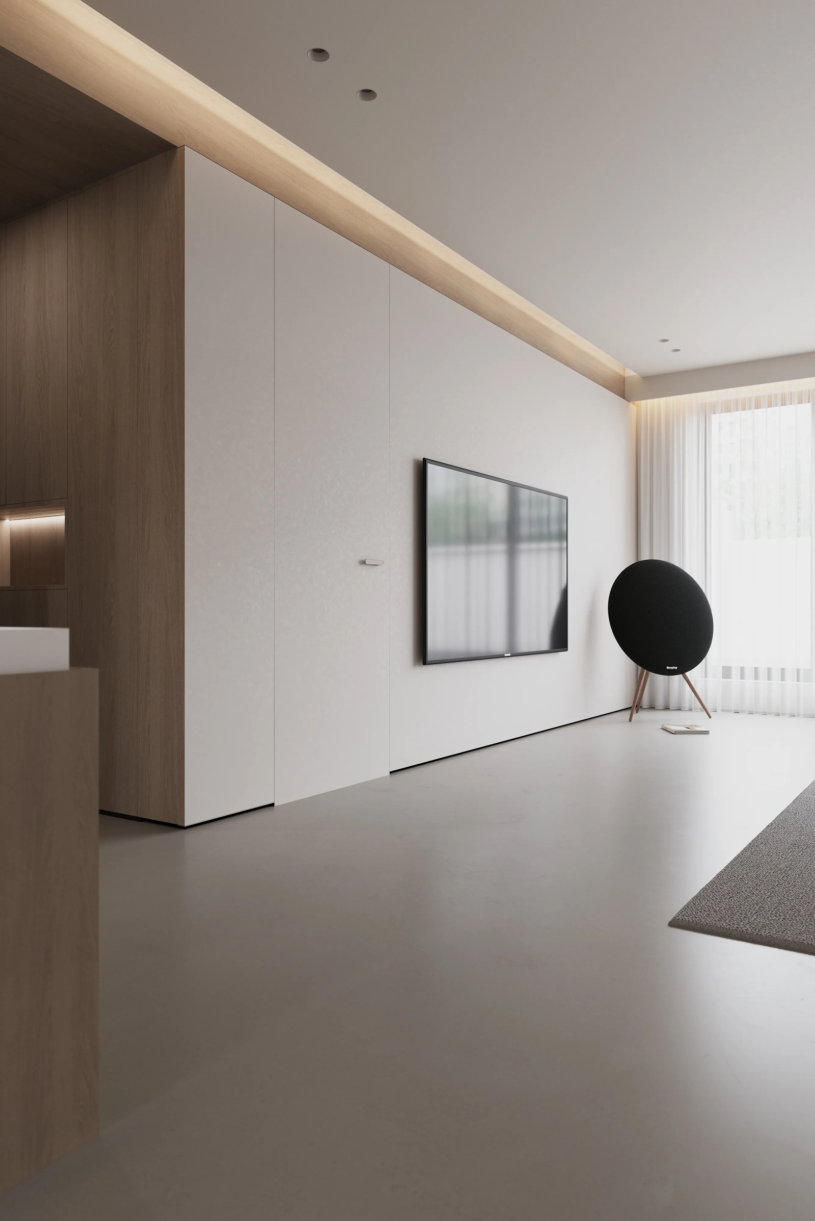 现代极简客厅3D模型下载【ID:1135205960】_【知末效果图】