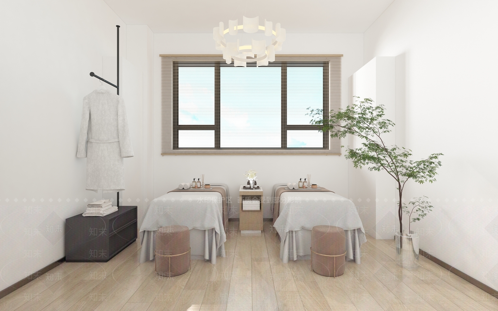现代美容SPA店3D模型下载【ID:1135220592】