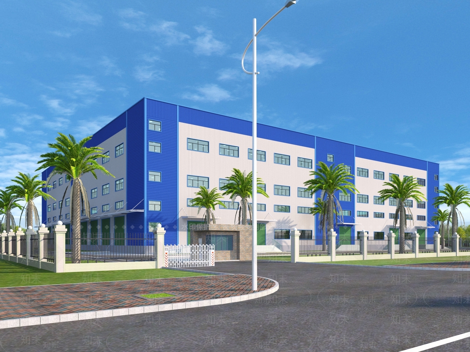 现代工业厂房3D模型下载【ID:1135225740】