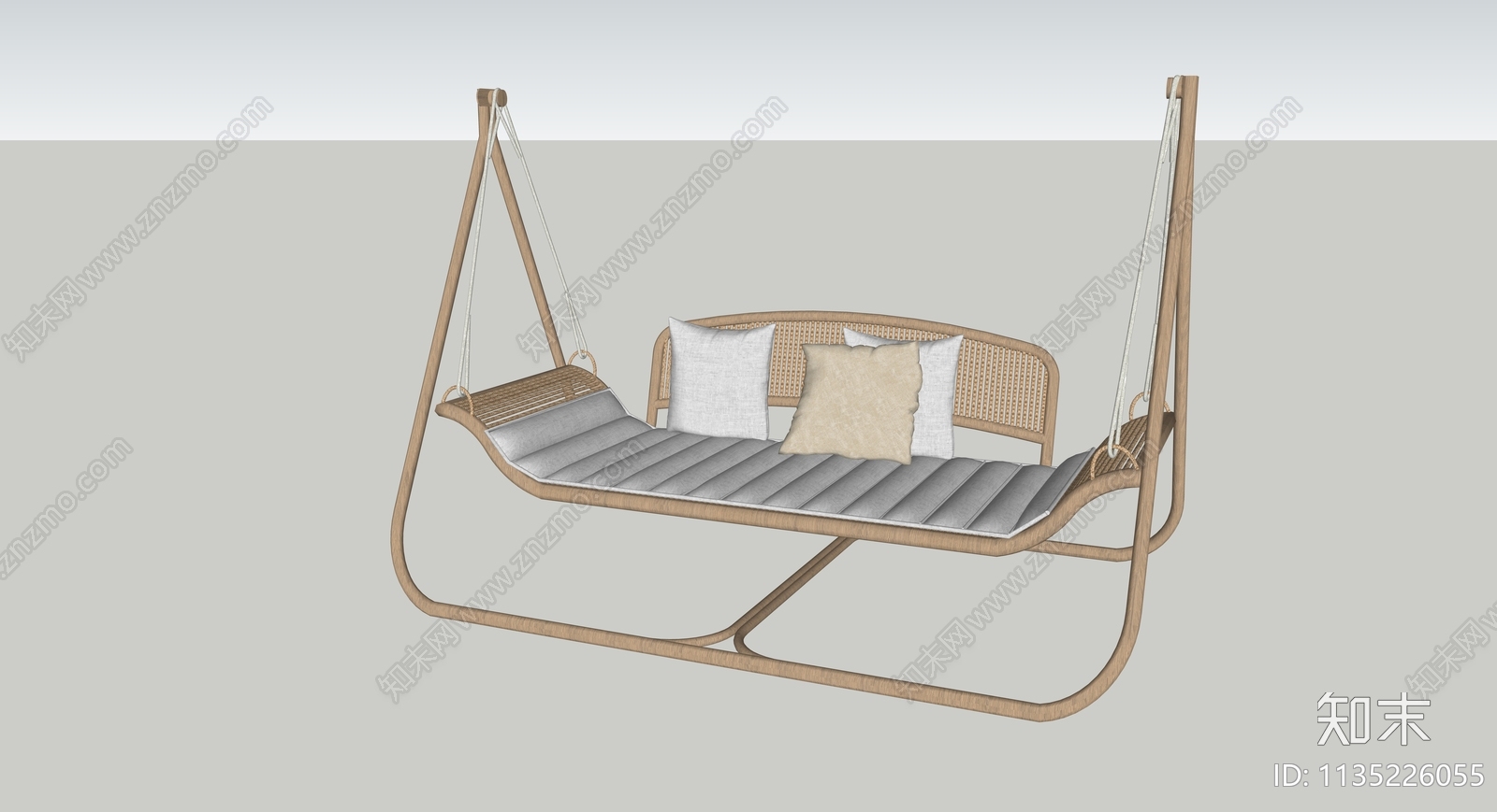 现代秋千SU模型下载【ID:1135226055】