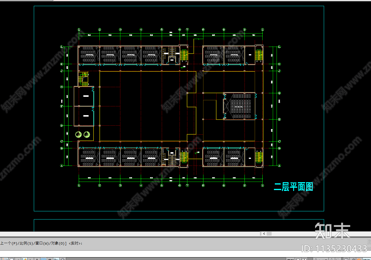 教学楼建筑cad施工图下载【ID:1135230433】