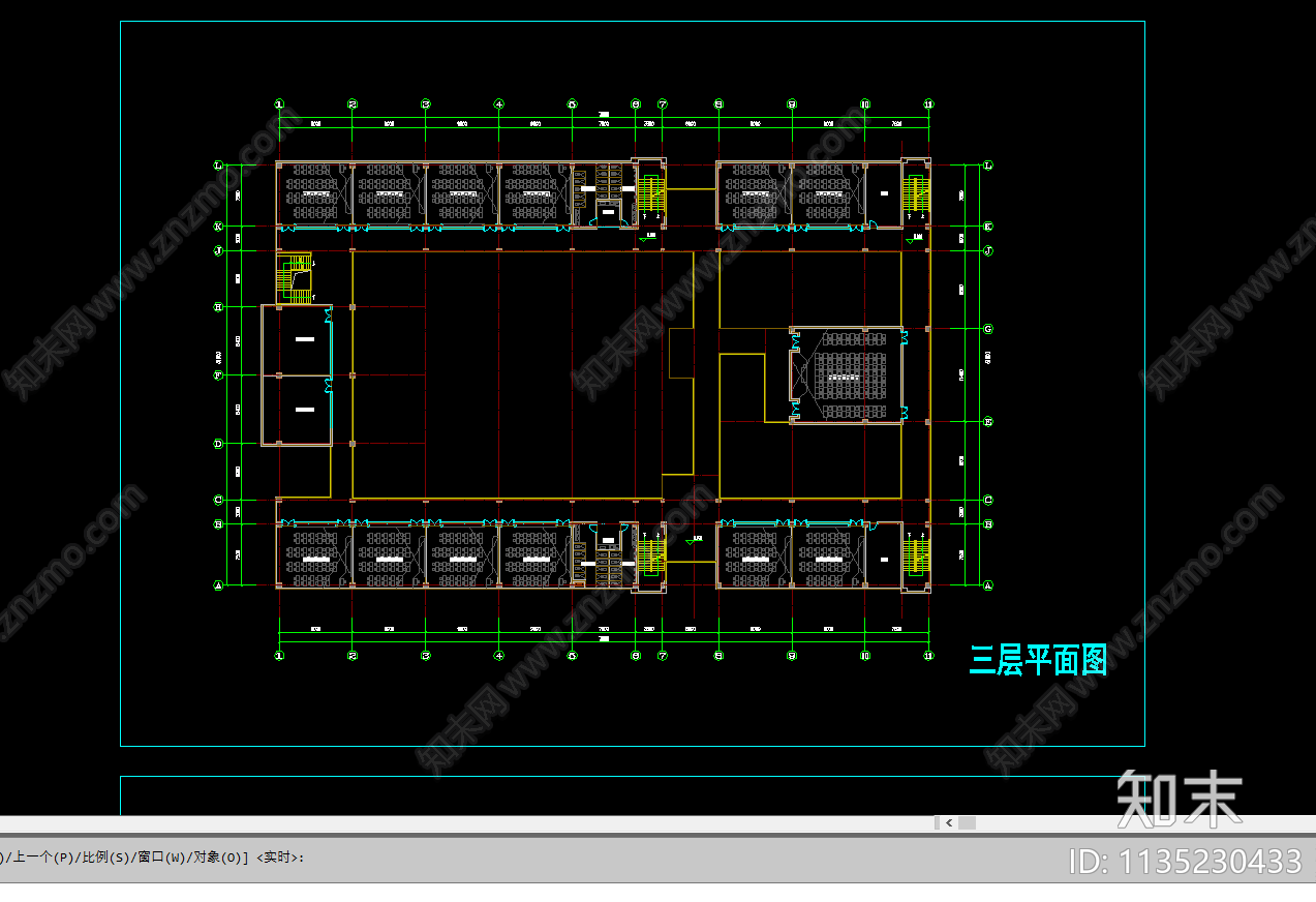 教学楼建筑cad施工图下载【ID:1135230433】