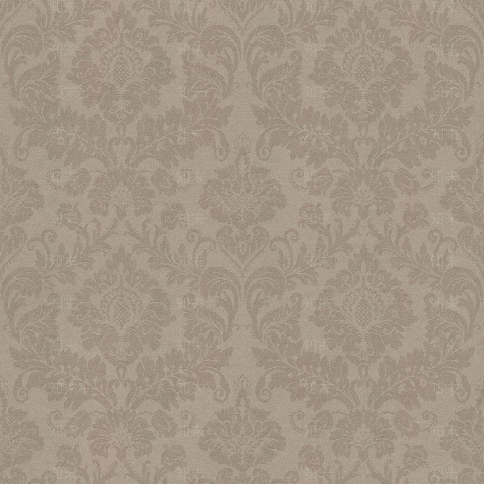 浅褐色大马士革墙纸贴图下载【ID:1135239640】