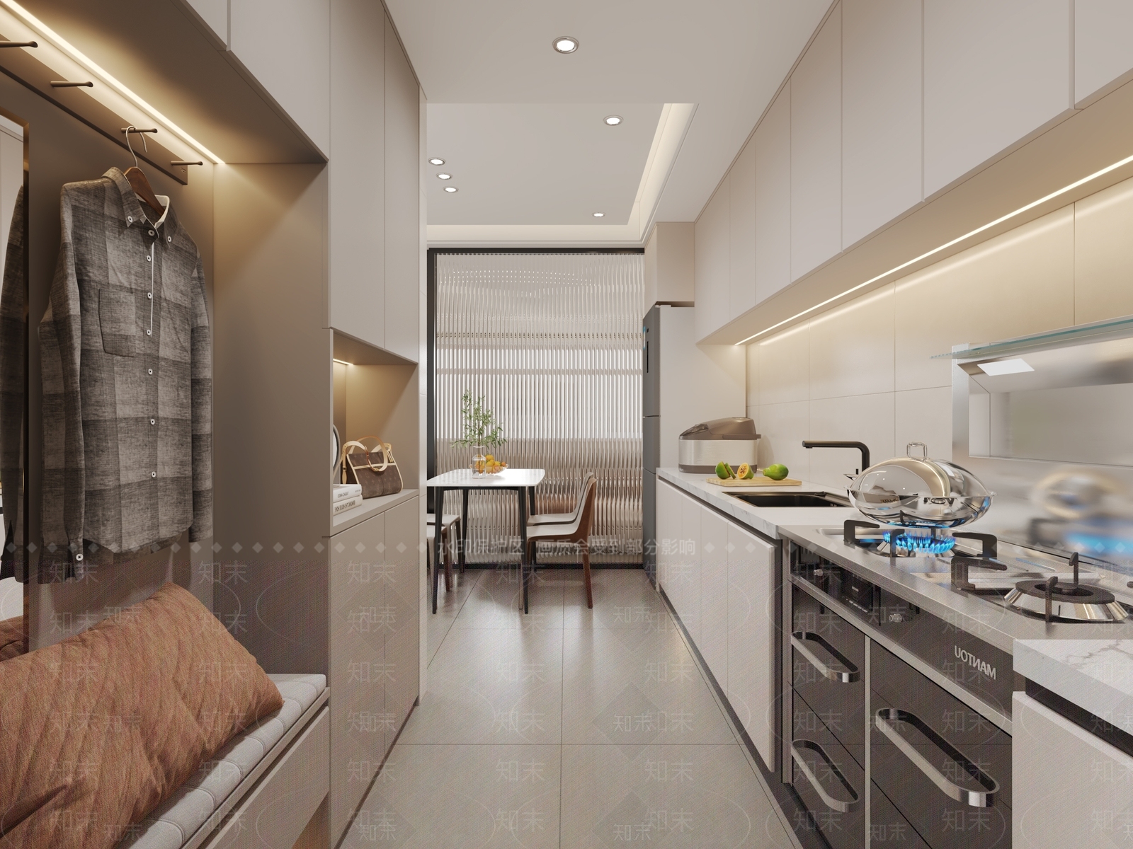 现代单身公寓3D模型下载【ID:1135244642】