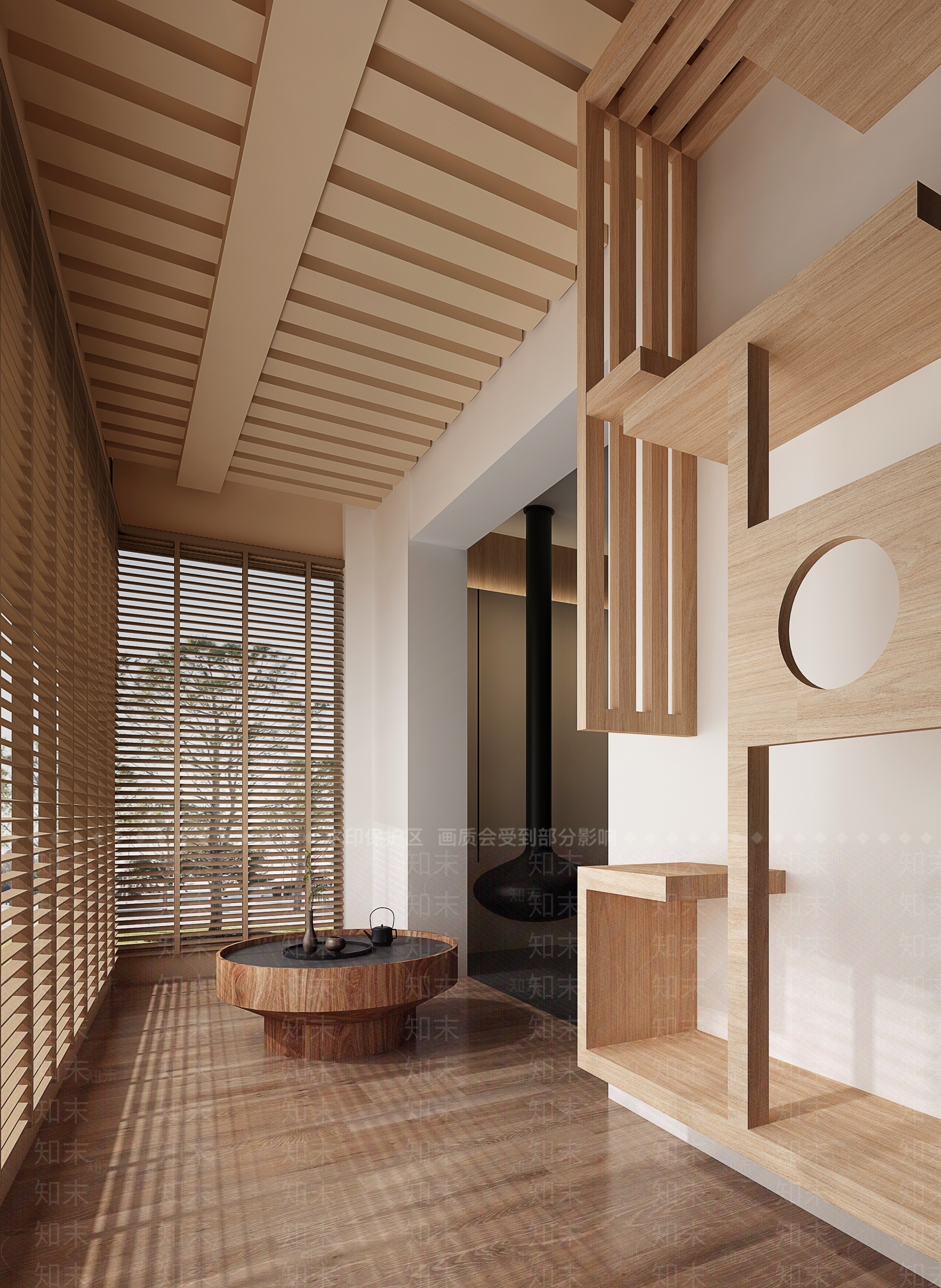 侘寂休闲阳台3D模型下载【ID:1135247614】