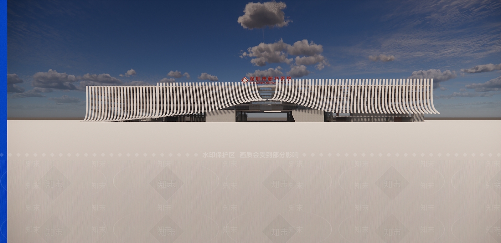 现代医疗建筑SU模型下载【ID:1135255230】