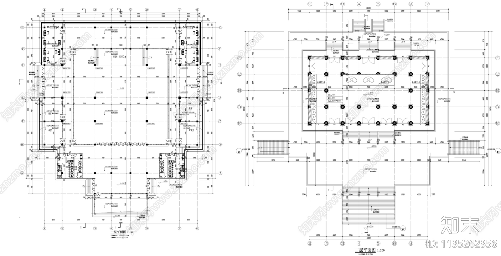 大雄宝殿古建筑cad施工图下载【ID:1135262356】