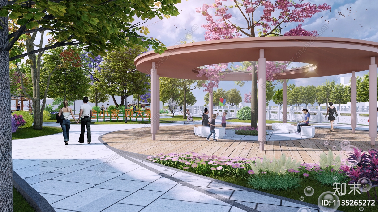 景观亭效果图施工图下载【ID:1135265272】