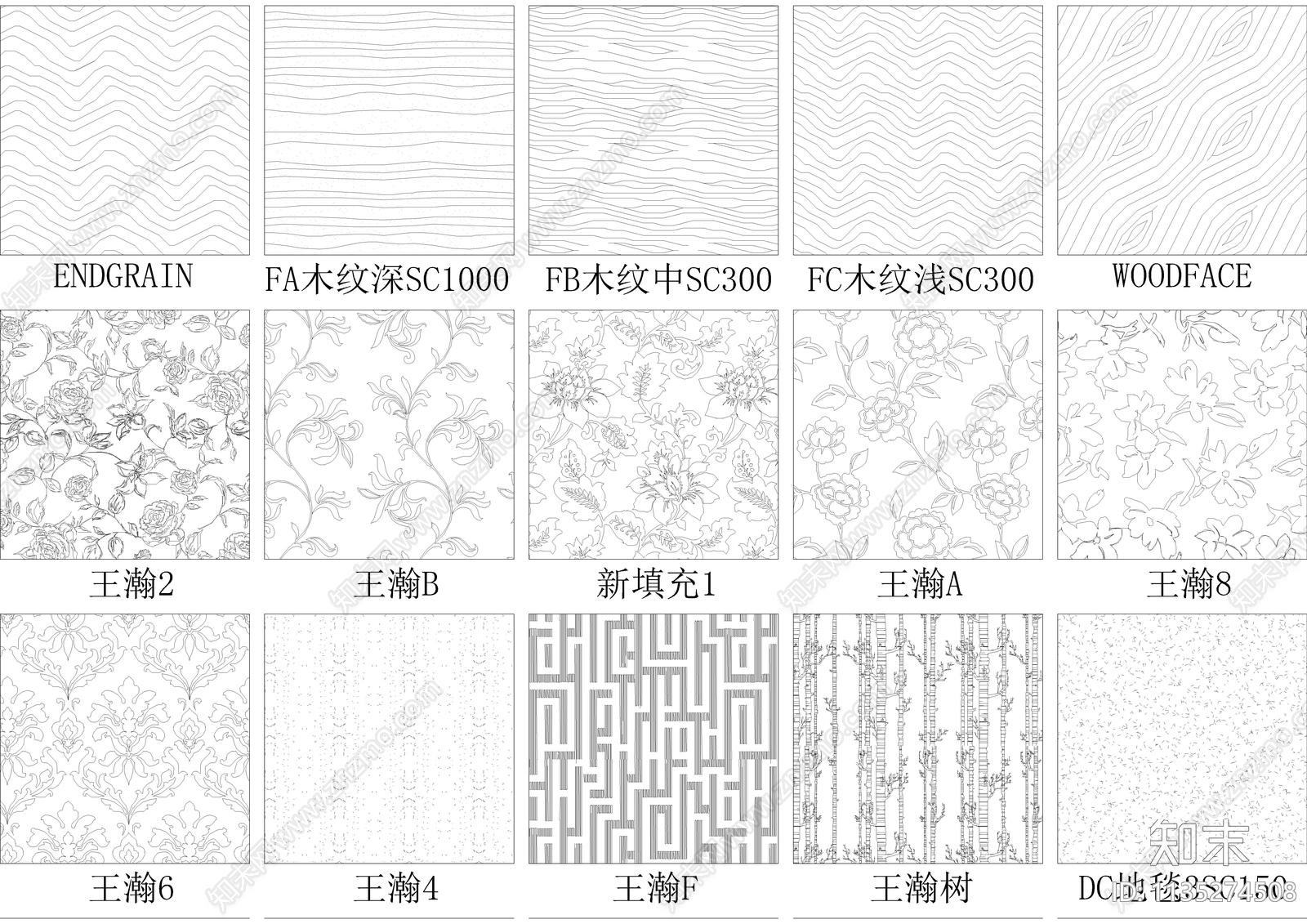 128款精选填充图案施工图下载【ID:1135274508】