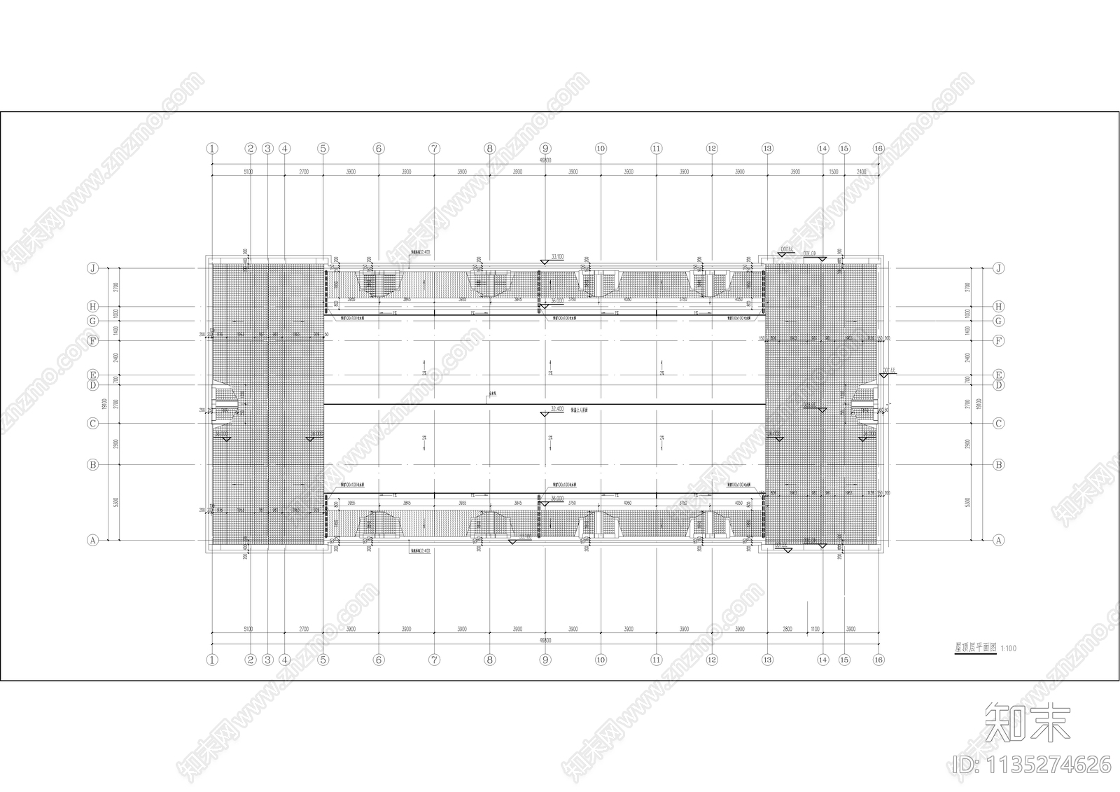 教师职工宿舍楼建筑施工图下载【ID:1135274626】