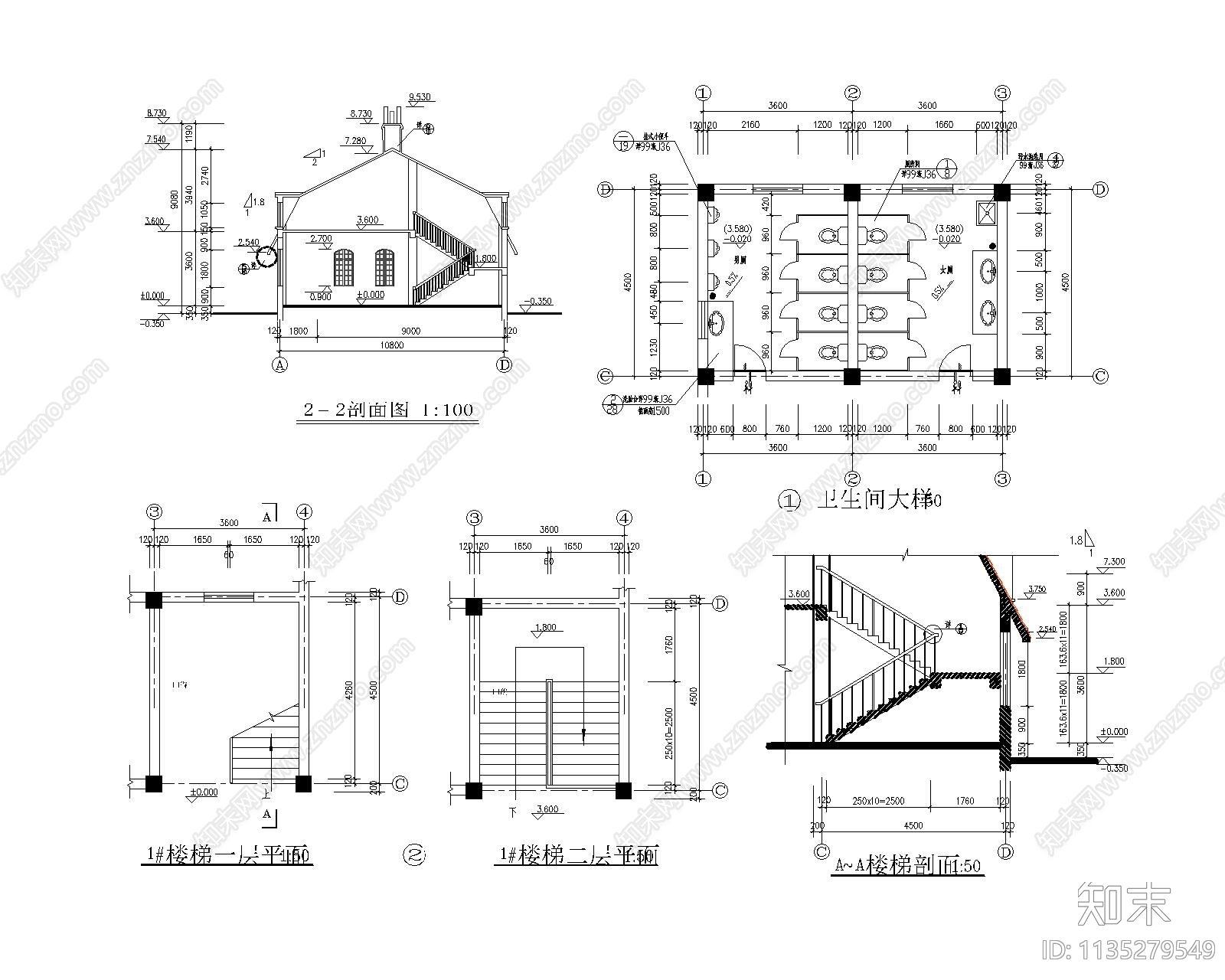化妆品专卖店设计cad施工图下载【ID:1135279549】