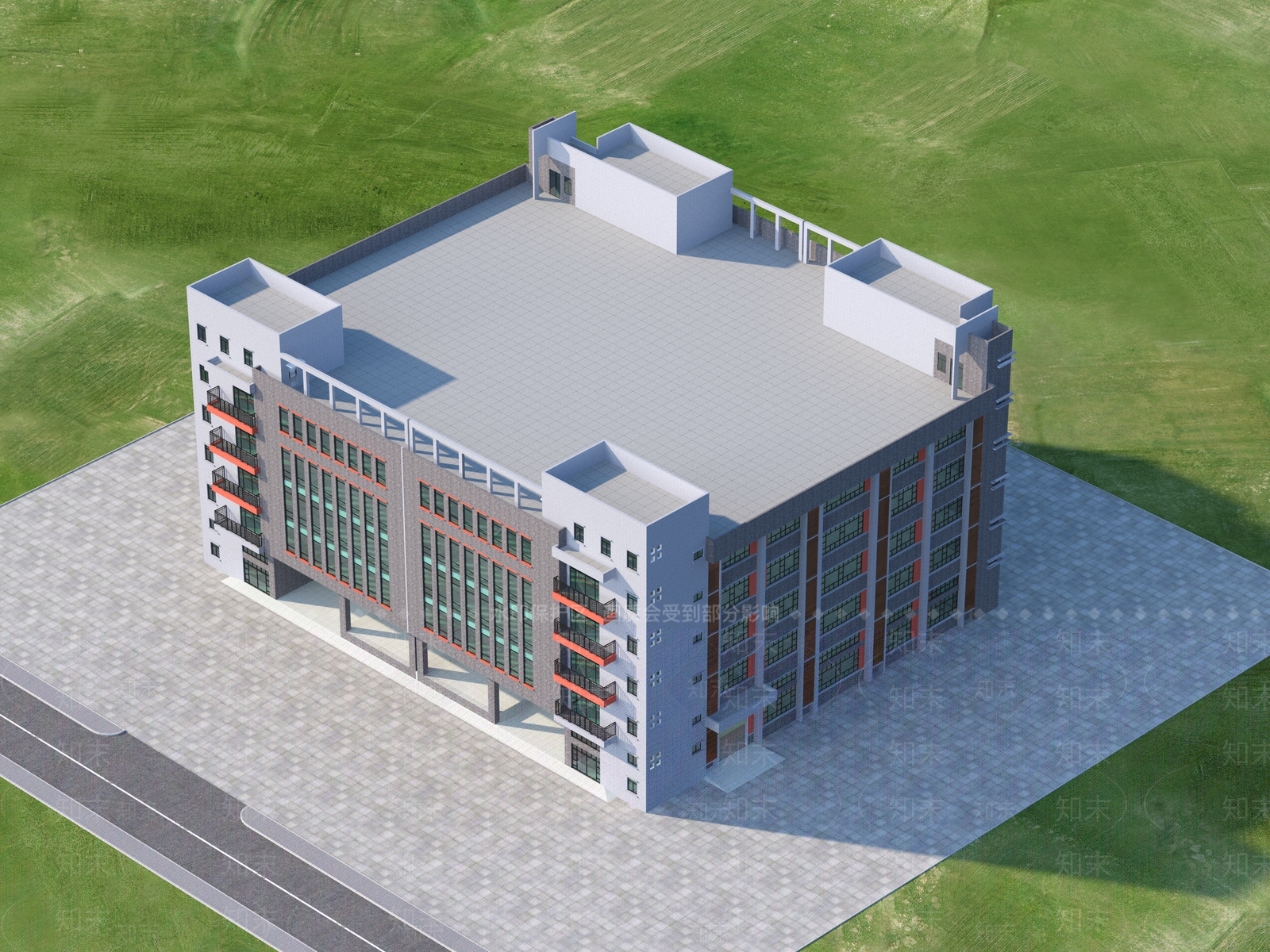 现代工业厂房3D模型下载【ID:1135283610】