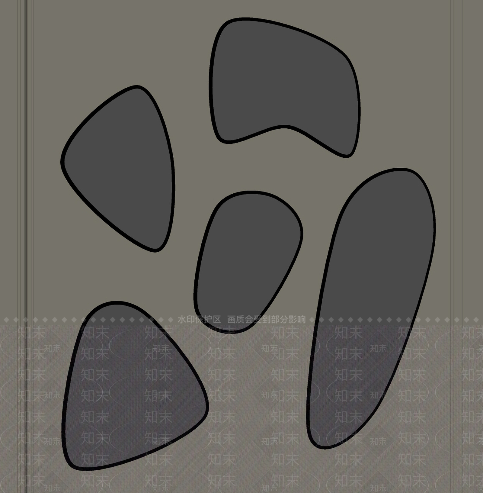 现代装饰镜SU模型下载【ID:1135314221】