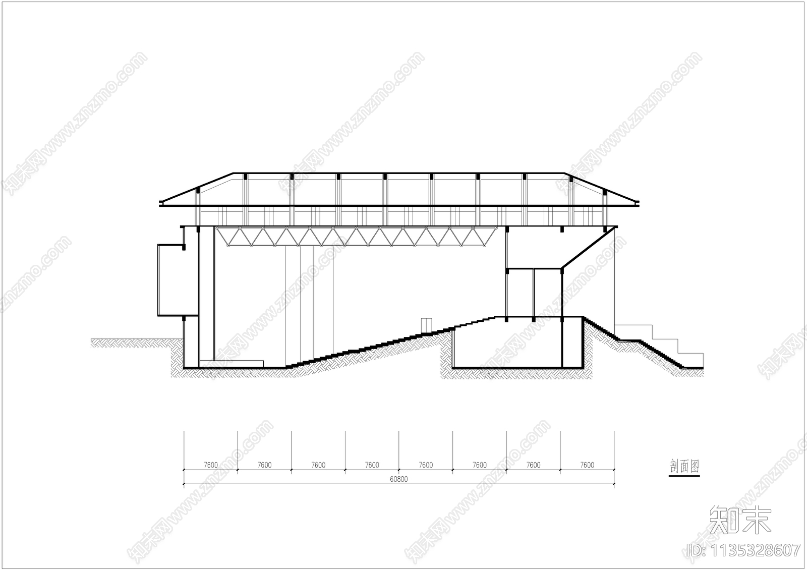 影剧院演艺中心建筑施工图下载【ID:1135328607】