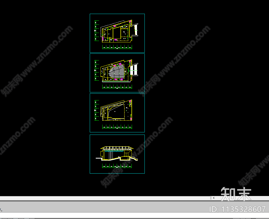 影剧院演艺中心建筑施工图下载【ID:1135328607】