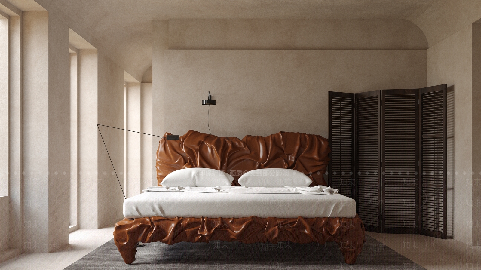 edra现代双人床3D模型下载【ID:1135330840】_知末3d模型网